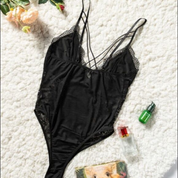 Large 1 left Black Sexy Teddy Lingerie - Picture 11 of 13